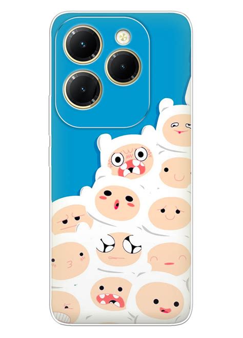 Чохол для Infinix Hot 40 Pro з силікону Adventure Time Час пригод багато різних Фіннов