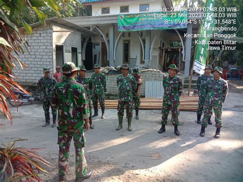 Kodim Blitar Gelar Karya Bakti Tni Satkowil Semester I Ta