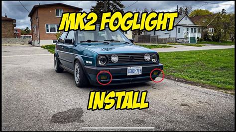 Volkswagen Golf Mk Build Episode Foglight Install Youtube