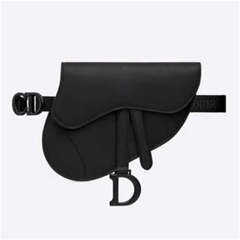 Dior Women Saddle Bag In Matte Black Ultramatte Calfskin Lulux