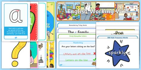 Ks1 English Working Wall Display Pack Teacher Made