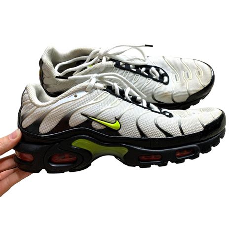 Nike Air Max Plus Retro Black Volt Sneakers Shoes... - Depop