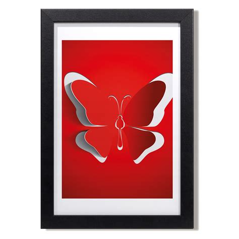 Ścienny obraz rama MDF Motyl owad grafika 20x30 010330010010200043534