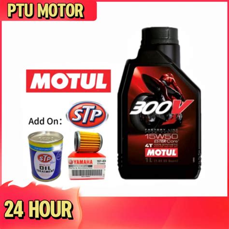 FULLY SYNTHETIC MOTUL 300V ORIGINAL 15W50 10W40 ESTER CORE RACING PRO