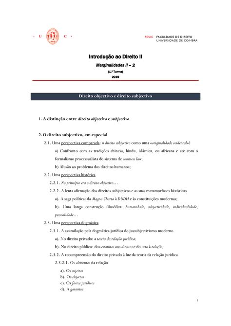 Marginalia II 3 resumos introdução ao direito II faculdade de