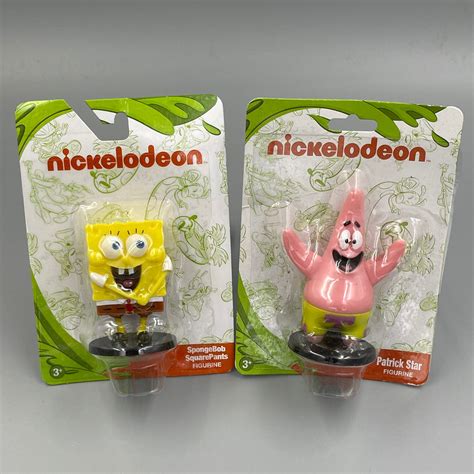 Nickelodeon Figurines Spongebob Squarepants And Patrick Star Signed