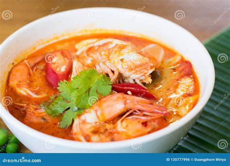 Thai Spicy Shrimp Soup As Know As Tom Yum Kungin Stock Photo Image Of