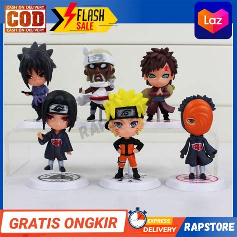 Promo Action Figure Naruto 6 Pcs Mainan Anak Anak Action Figure