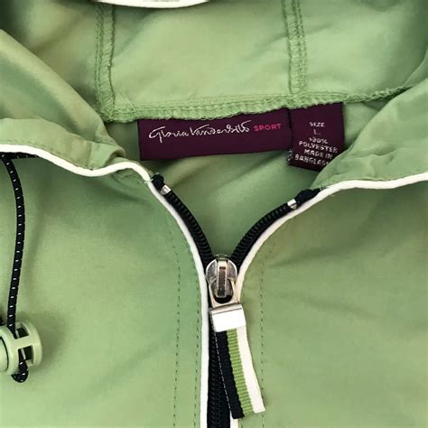 Gloria Vanderbilt Sport Hood Jacket Lightweight Green… - Gem