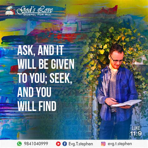 Luke 11:9 :: God's Love Ministries - Today's Promise