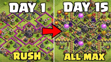 How To Max Your Rush Town Hall Faster In Clash Of Clans Youtube