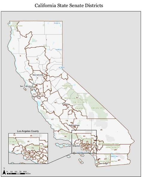 California State Senate District Map - Maps Model Online