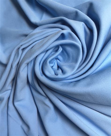 Nylon Lycra Soft And Thick 4way Stretch Tubular Sky Blue Fabricstore