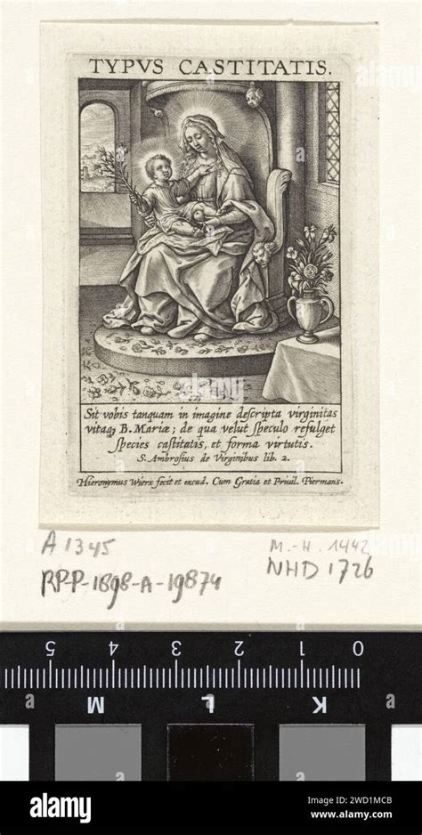 Marie Avec L Enfant Christ Hieronymus Wierix 1563 Avant 1619