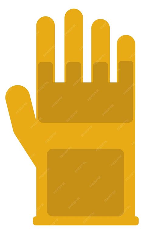 Premium Vector Safety Gloves Icon Yellow Hand Protection Symbol