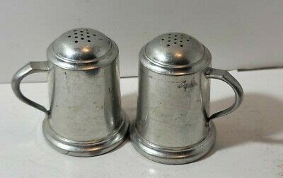 James Bregenzer Vintage Pewter SALT PEPPER SHAKERS Pepper Shaker