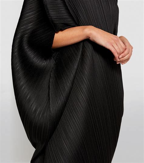 Womens Pleats Please Issey Miyake Black Balloon Midi Dress Harrods Us