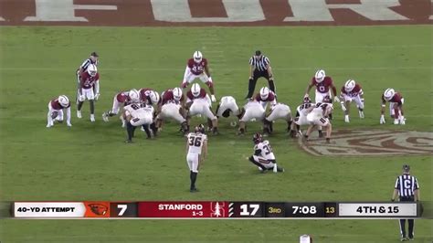 Oregon State Vs Stanford Week 6 College Football Scoring Plays 2022