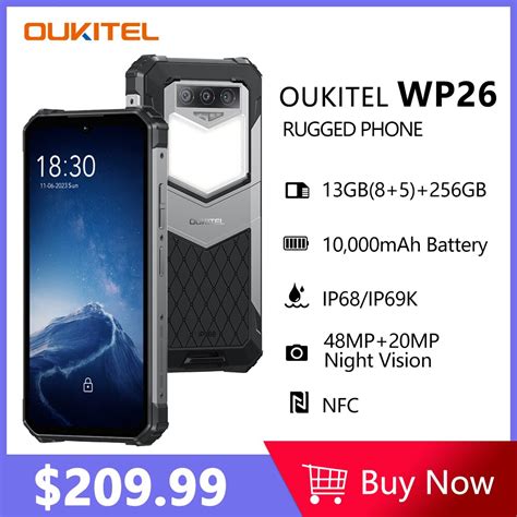 Oukitel WP26 Rugged Night Vision Smartphone Cell Phone Mobile Phone