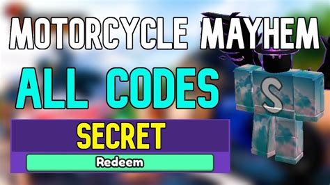 NEW ALL WORKING CODES FOR Motorcycle Mayhem ROBLOX Motorcycle