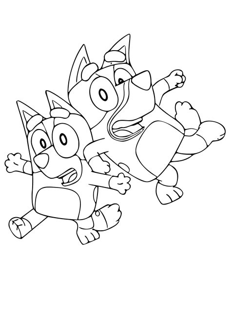 Desenhos De Bluey Para Colorir Gratuitos Para Imprimir Explorando A