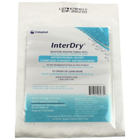 InterDry Antimicrobial Silver Fabric Dressing