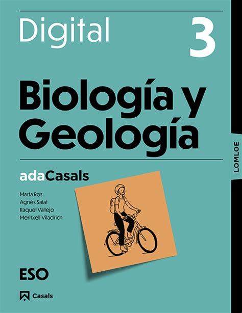 Biología Y Geología 3 Eso Ada Digital Lomloe Editorial Casals