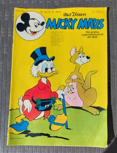 Comic Micky Maus Heft Nr Alt Aus Jahrgang Eur Picclick De