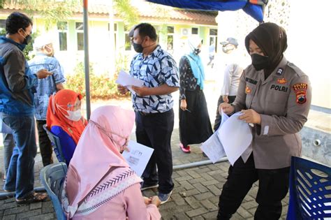 Jelang Hari Bhayangkara Ke Polres Blora Gelar Vaksinasi Massal