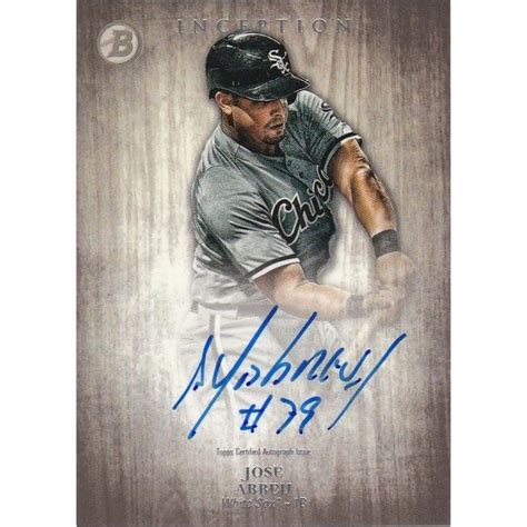 Bowman Inception Jose Abreu Autographs