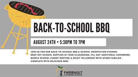 FLS Back-to-School BBQ - Faribault Lutheran School