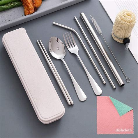 Amazon Portable Stainless Steel Flatware Set Travel Camping