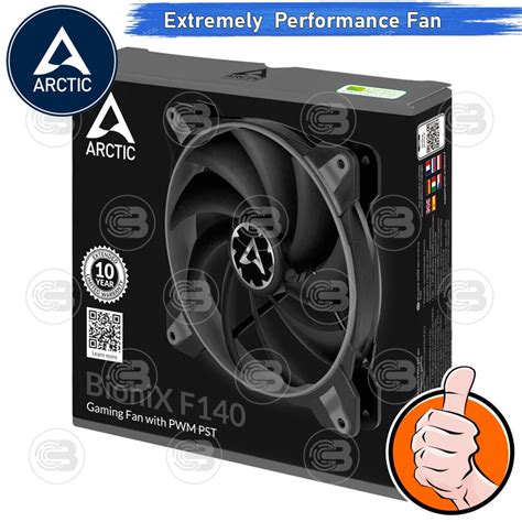 CoolBlasterThai ARCTIC PC Fan Case BioniX F140 Grey Gaming Fan With PWM