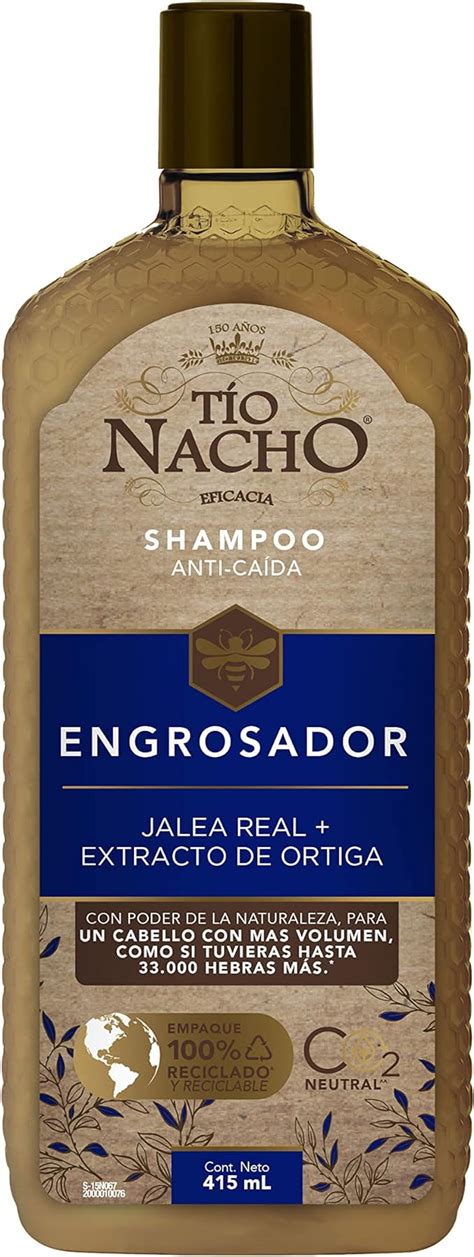 TIO NACHO Shampoo Engrosador Engrosa Y Fortalece La Fibra Capilar