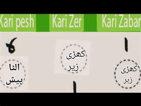 Khari Harakat Lesson Khari Zabar Kari Zeer Ulta Pesh Norani