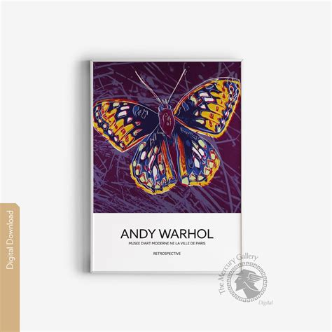 andy warhol butterfly andy warhol art print warhol pop art etsy