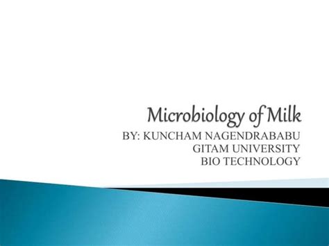 Microbial Spoilage Of Milk And Milk Product