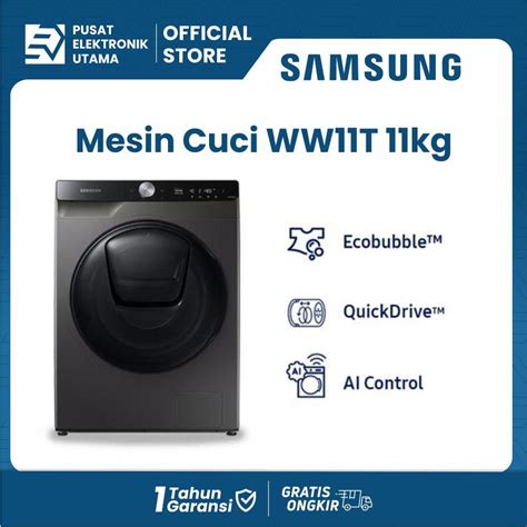 Jual Mesin Cuci Samsung Front Loading Kg Washer Dryer Wd T Dbx