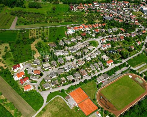 Rudersberg Von Oben Wohngebiet Mischbebauung Der Mehr Und