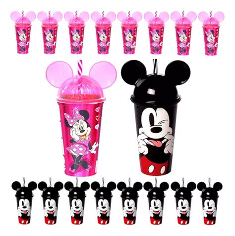 Kit 40 Copos Mickey E Minnie Lembrancinhas Festa Decoração Frete grátis