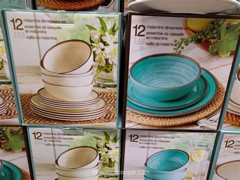 Pandex 12 Piece Melamine Dinnerware Set Costco 53 Off