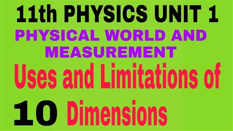 Uses Of Dimensional Analysis Limitations Of Dimensional Analysis Th