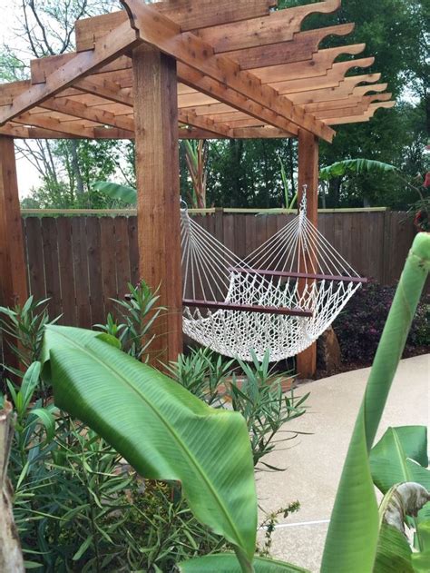 Backyard Hammock Pergola Diy Backyard