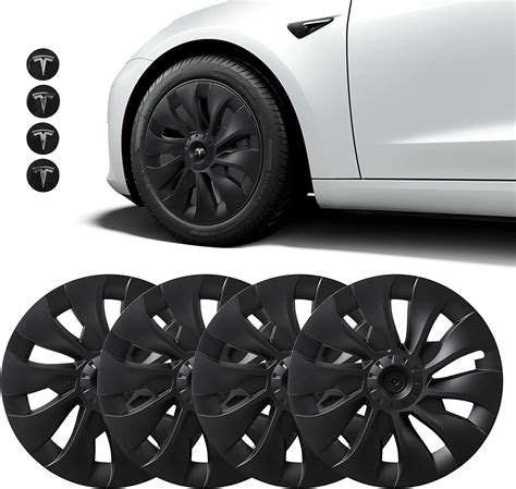 Amazon Fr Basenor Tesla Model Enjoliveur De Roue Pouces