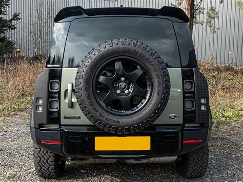 Defender L Roof Rear Spoiler In Gloss Black Rst Landrovers