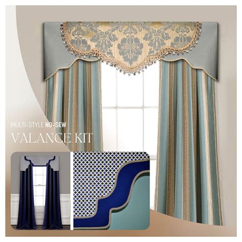 No Sew Cornice Style Valance Kit DIY Room Decor Pattern Etsy