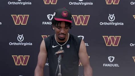 LIVE QB Jayden Daniels Speaks To The Media After Day 2 Of Minicamp