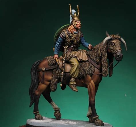 Celtic Raider 3rd Century Bc 54mm Painted By Andrea Terzolo For