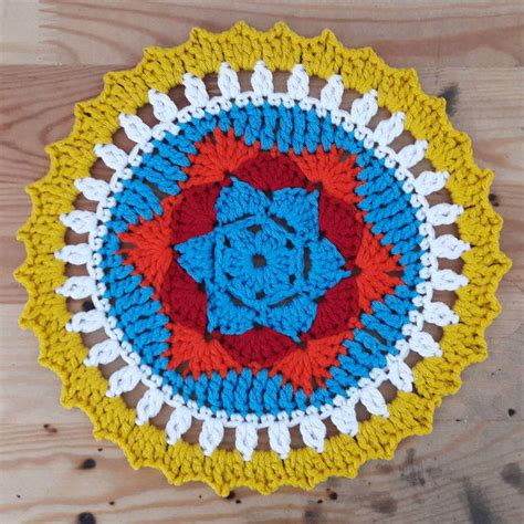 Sunny Crochet Mandala | AllFreeCrochet.com