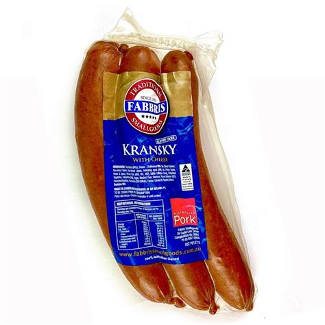 Kransky Sausage With Cheese By Fabbris Biviano Direct